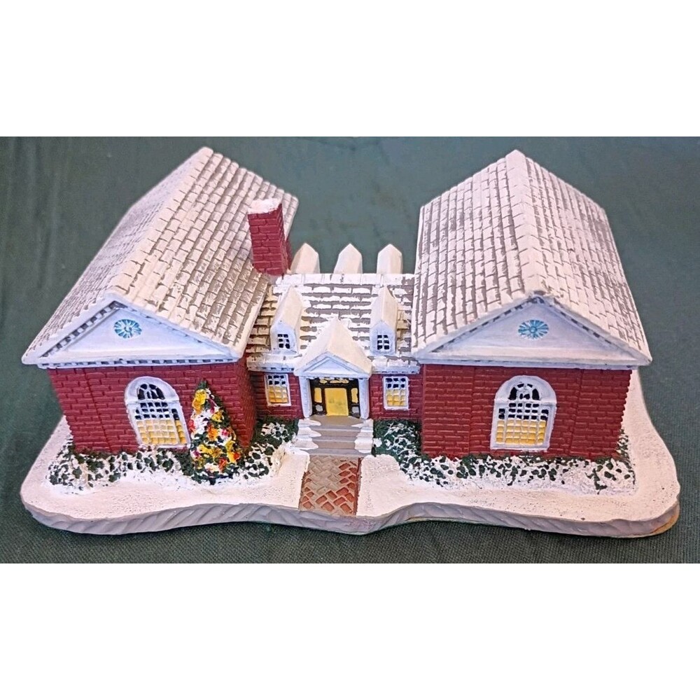 Vtg "The Library" Rockwell's Main Street Inspired By Norman Rockwell Sculptures